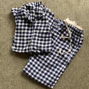 J.Crew Navy Gingham PJ Set